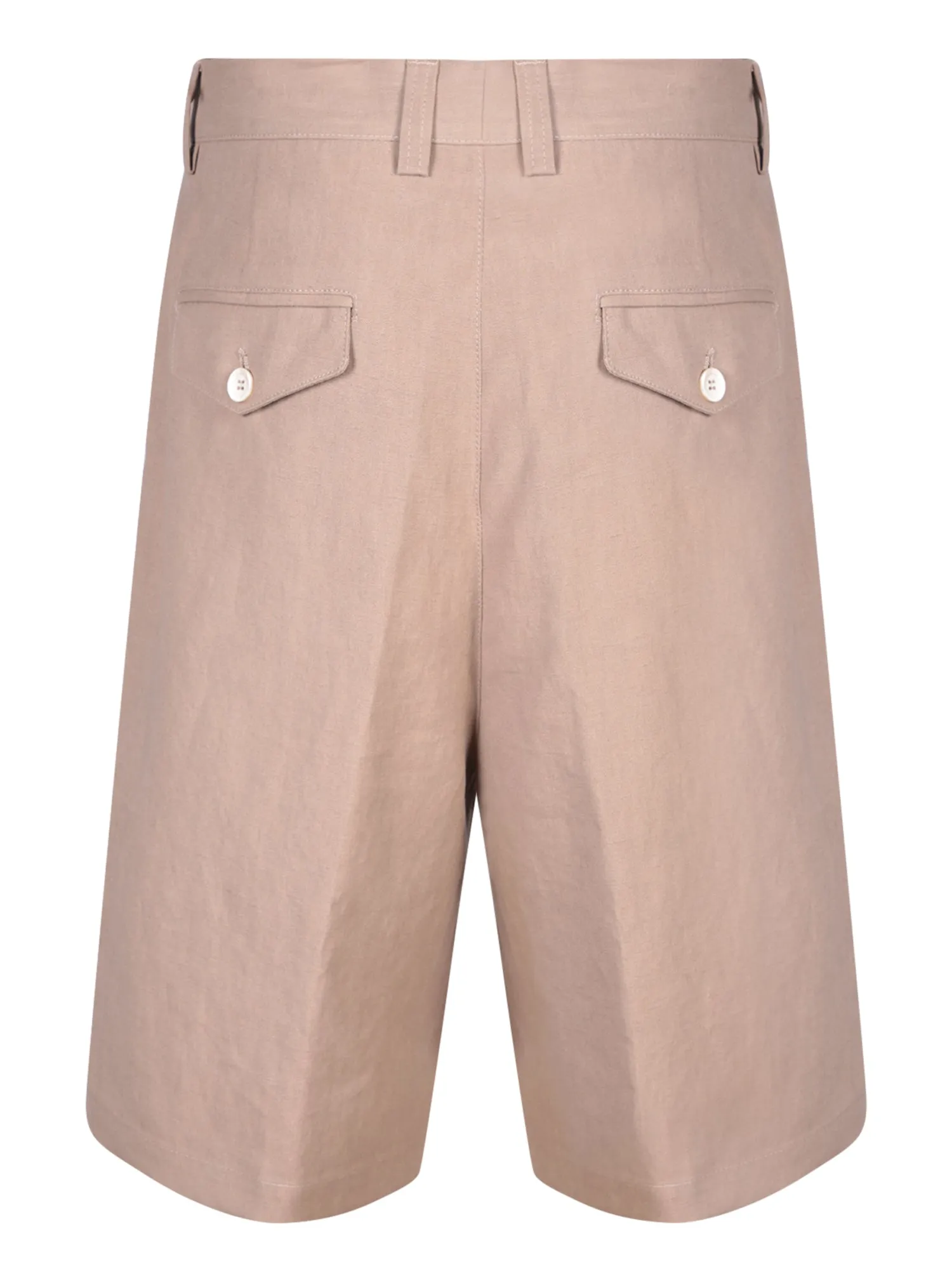 2 pences beige bermuda shorts