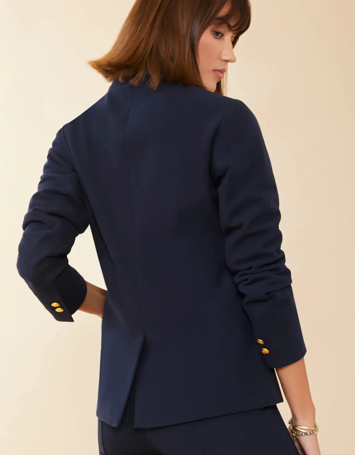 Athena Blazer Slate Blue