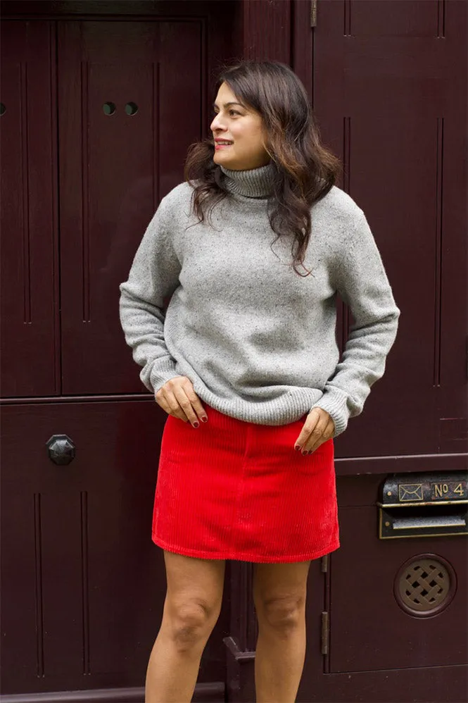 Bellerose Sanguine Red Sour Corduroy Skirt