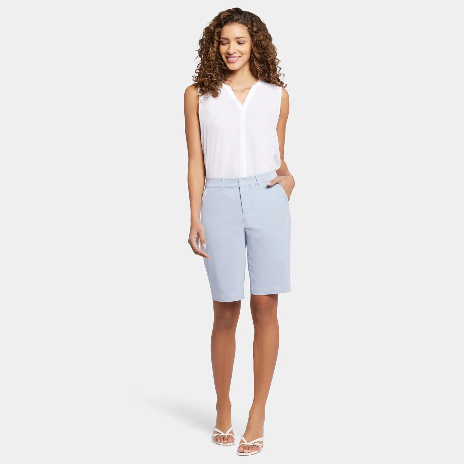 Bermuda Shorts - Light Blue Heather