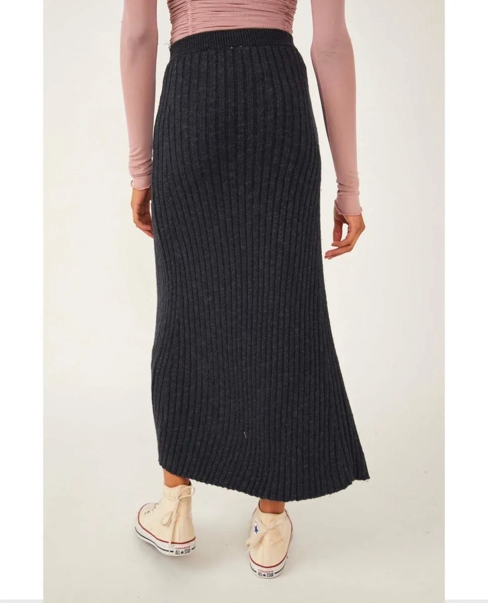 Better Days Midi Skirt Black