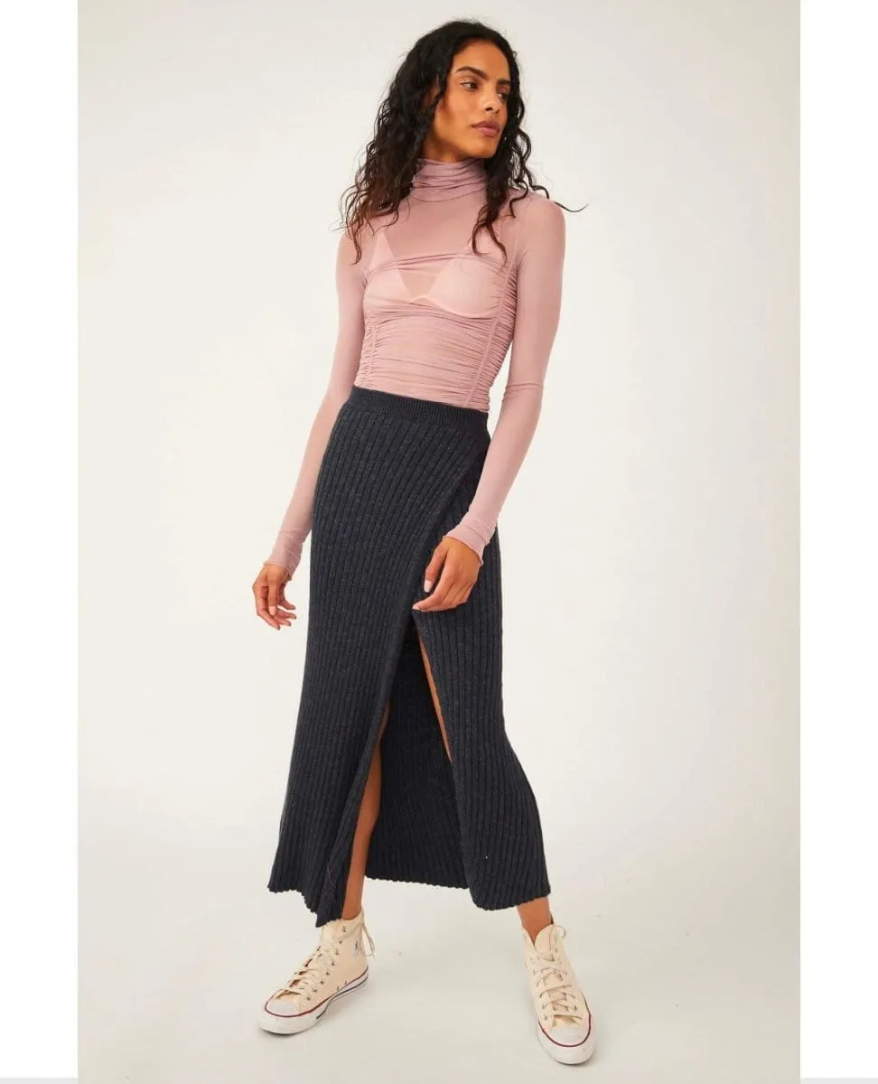 Better Days Midi Skirt Black