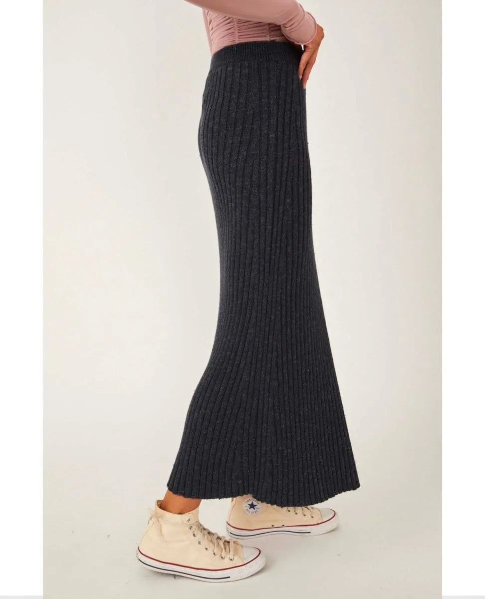 Better Days Midi Skirt Black