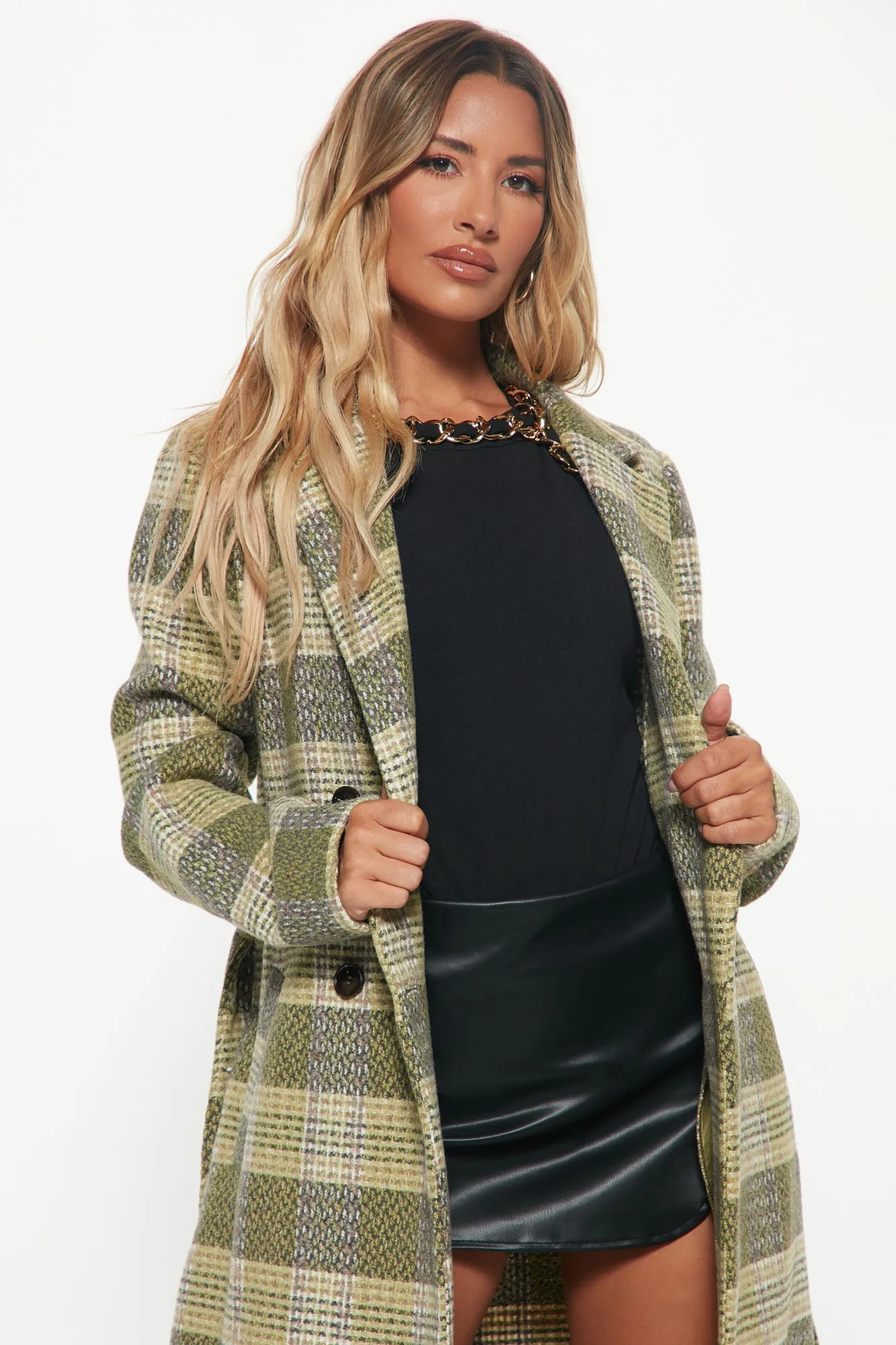 Better Than Ever Coat - Green/combo