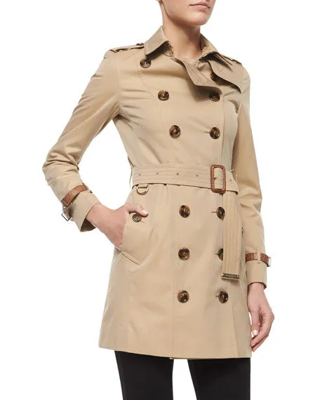 BURBERRY CHELSEA HERITAGE DOUBLE BREASTED TRENCH COAT