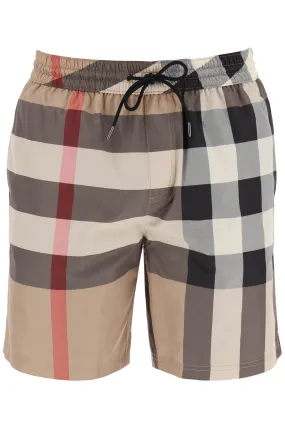 Burberry "Check Patterned Sea Bermuda Shorts