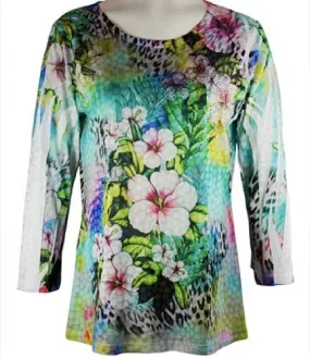 Cactus Fashion - Floral & Fauna, Rhinestones, Sublimation Top