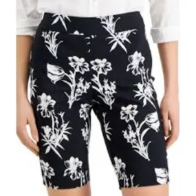 Charter Club Floral-Print Pull-On Shorts XS