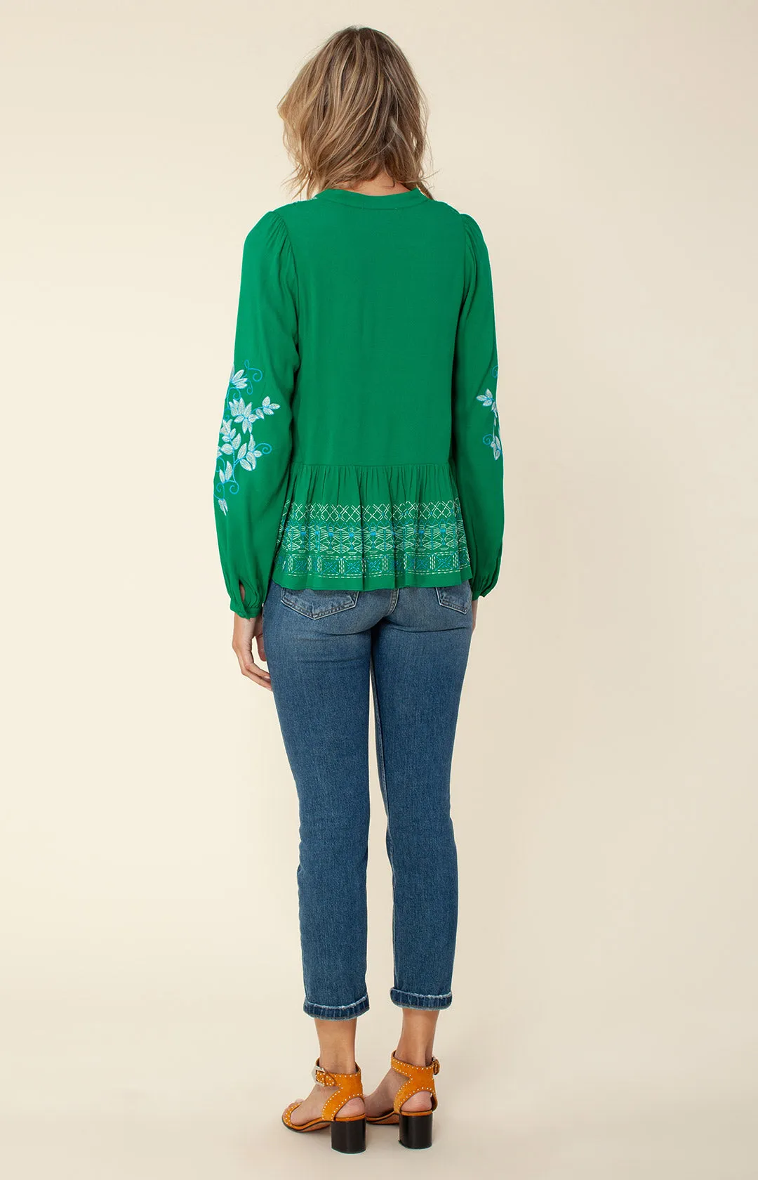 Donatella Embroidered Top