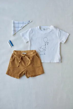 Double-face Baby Bermuda Shorts