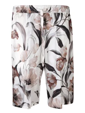 Floral Ivory Bermuda Shorts