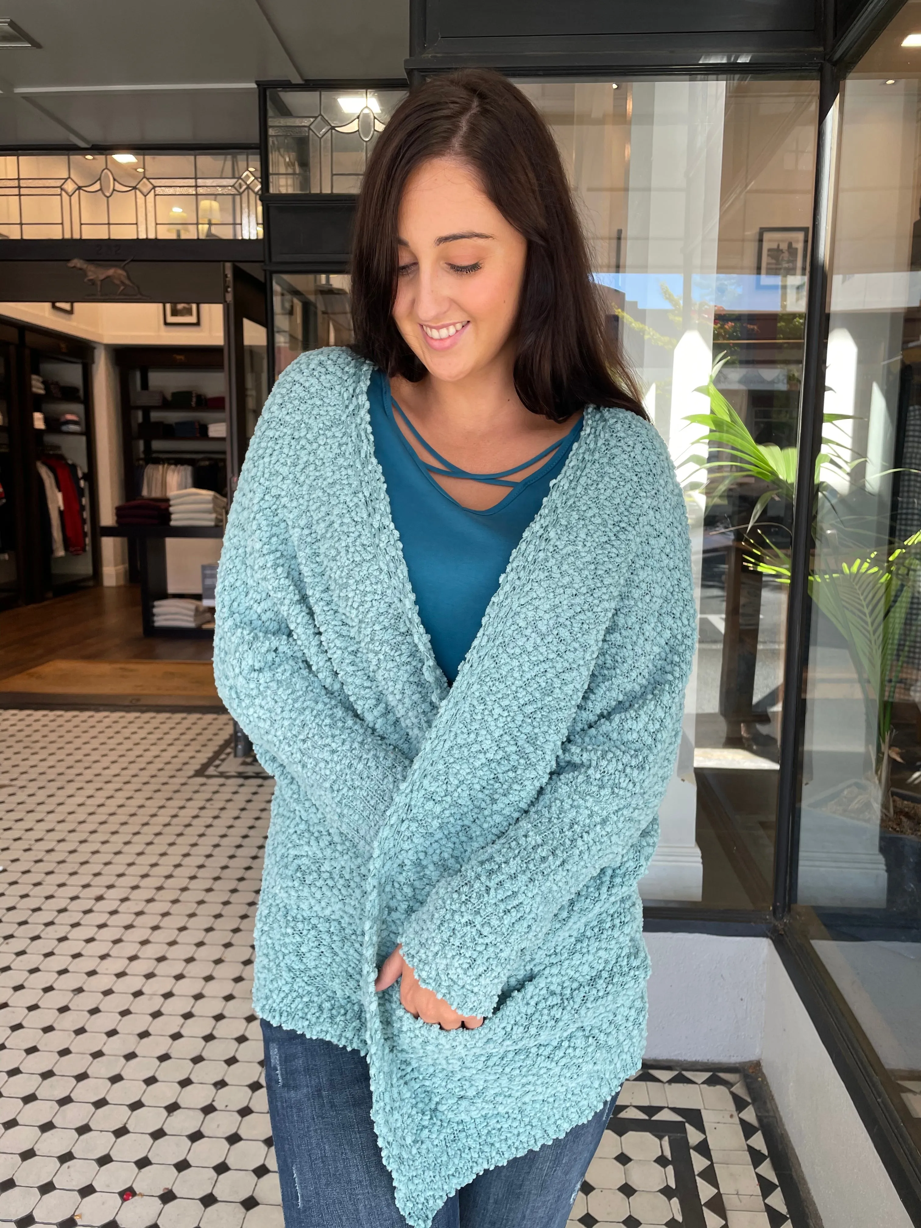 Halle Cardigan Sage Mint