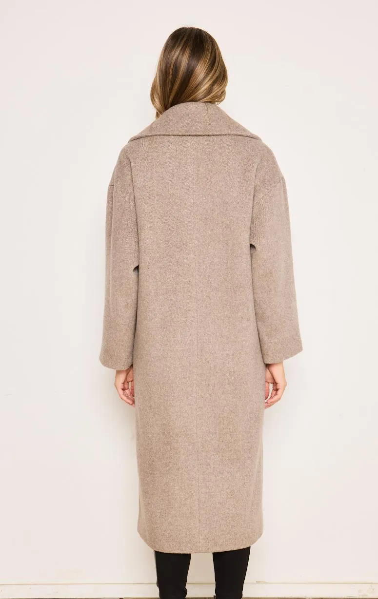 HISO - Herringbone Notch Collar Coat