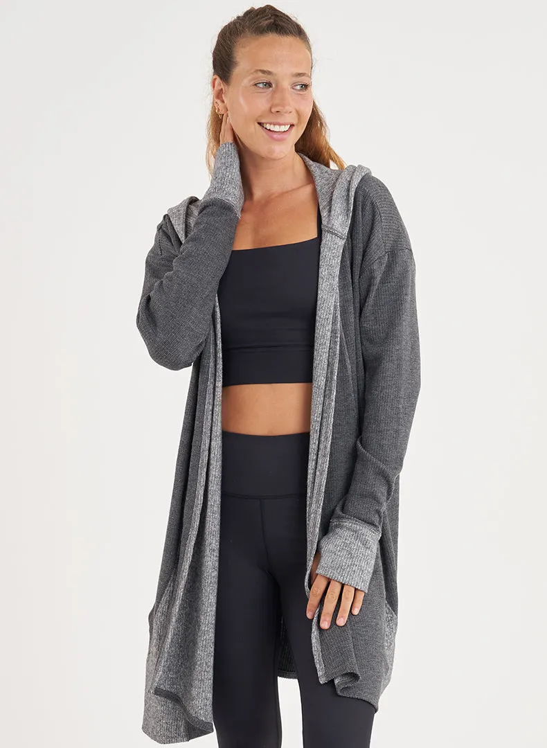 Hooded Drape Cardi - FINAL SALE