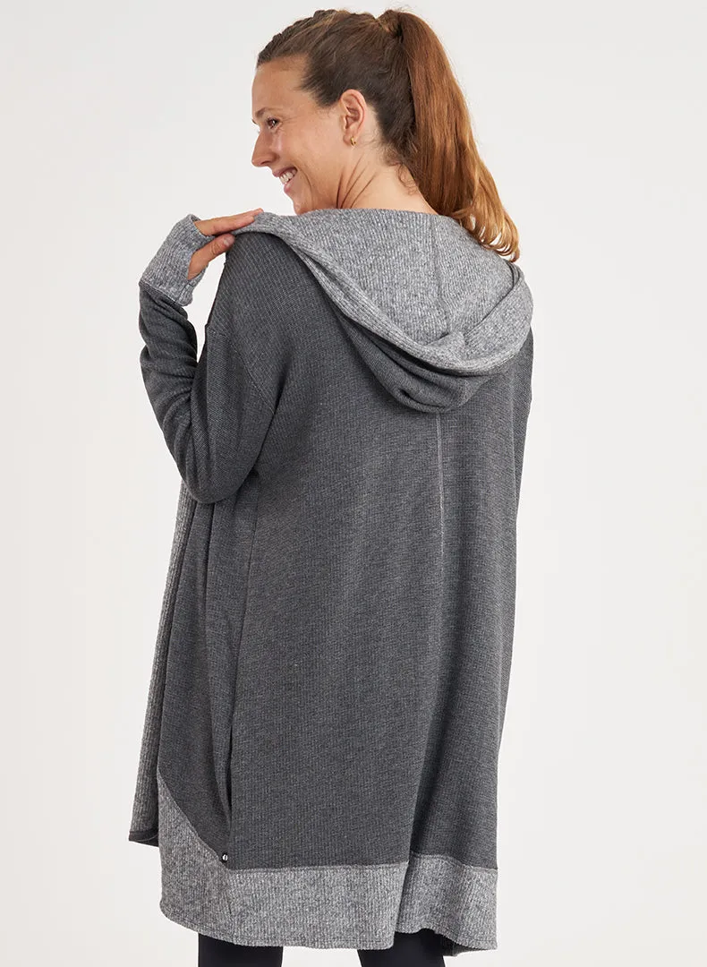 Hooded Drape Cardi - FINAL SALE