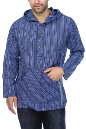 Hooded Striped Shirt