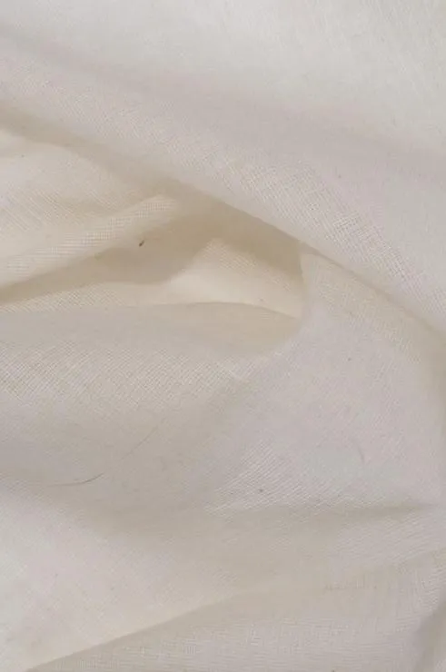 Ivory Cotton Voile Fabric