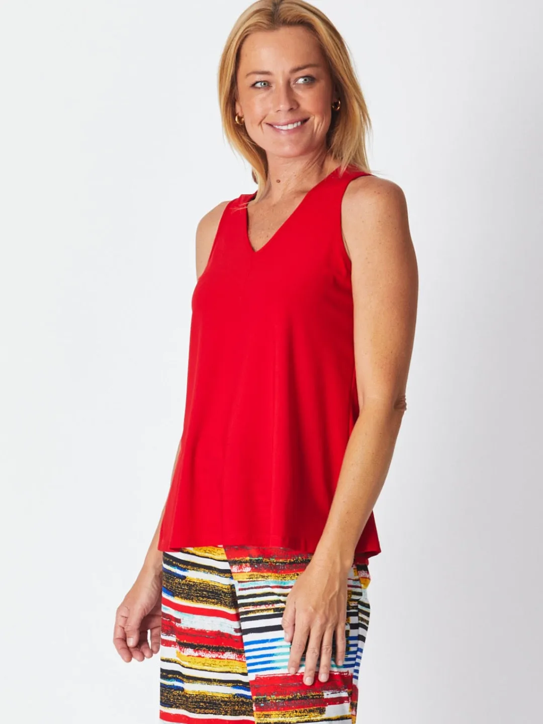 Jersey Swing Cami - Red 20335-S