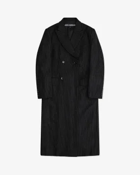 Junya Watanabe - Women's Double Breasted Long Coat - (Black/Grey)