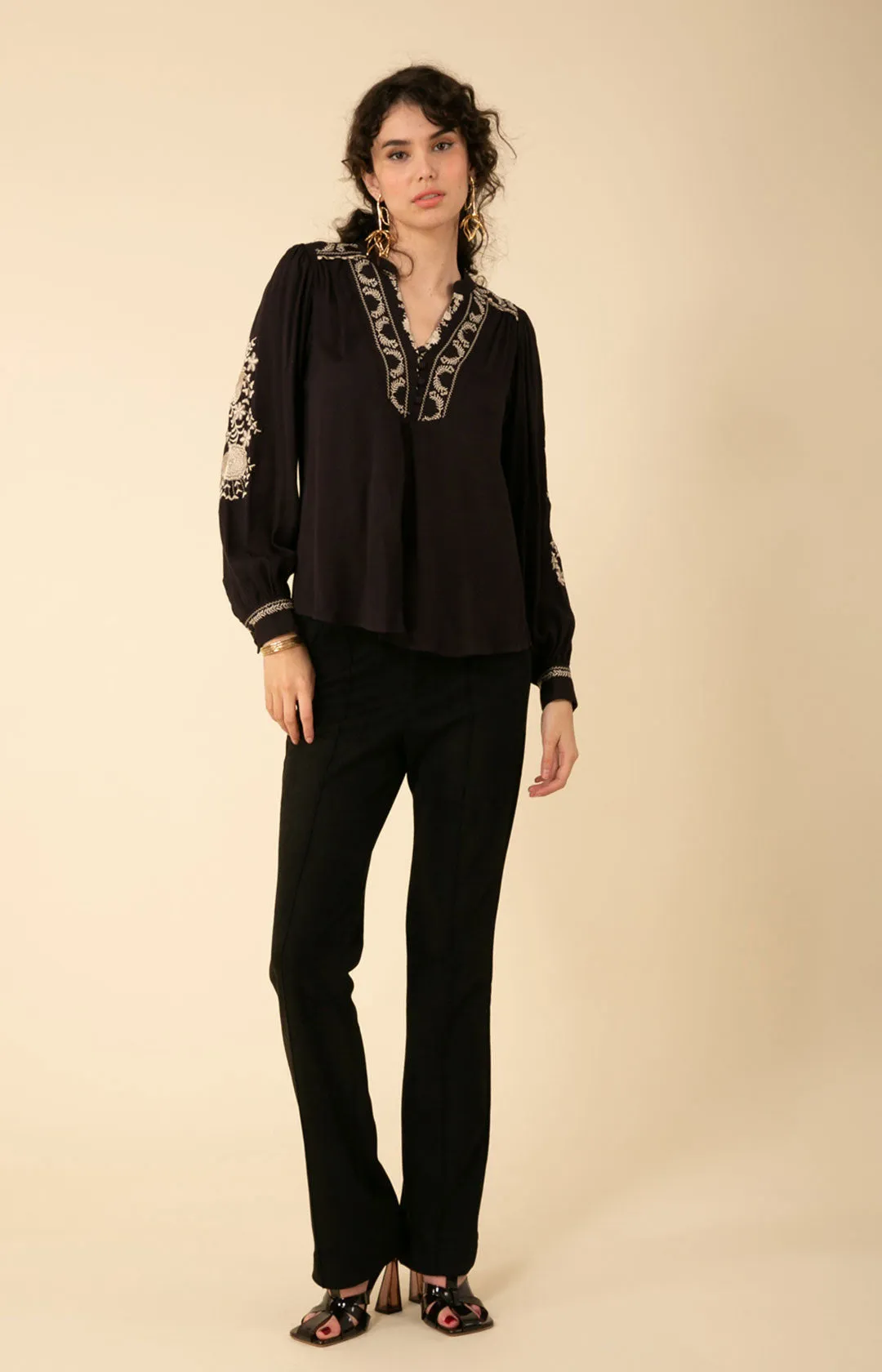 Leonie Embroidered Top