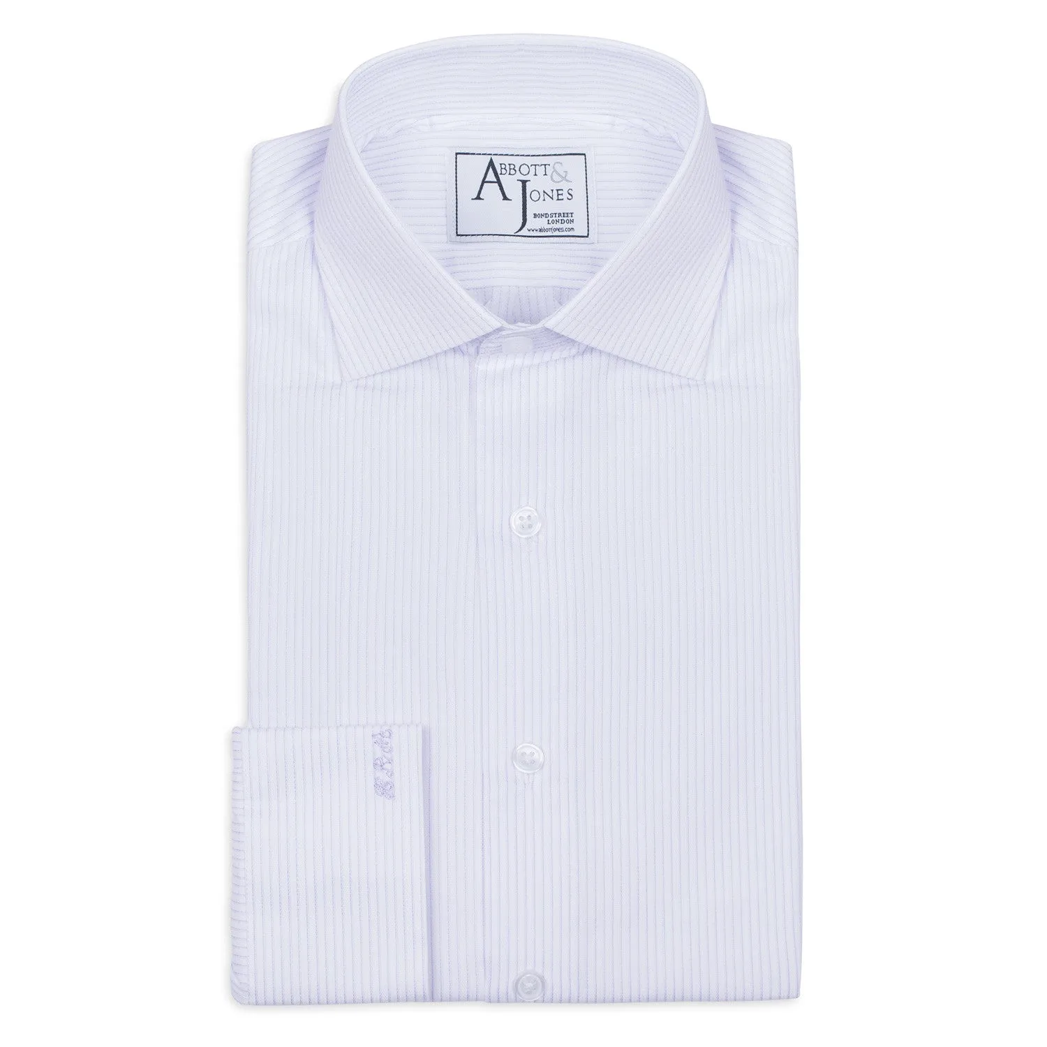 Lilac Striped Bespoke Shirt