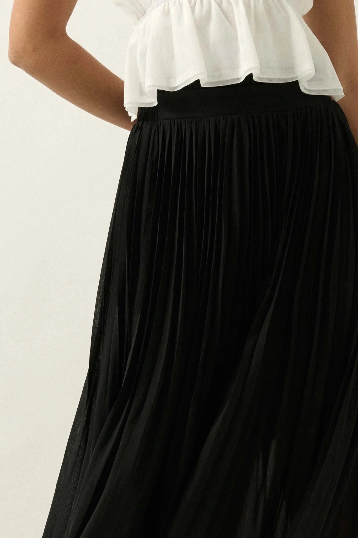 Longing for Love Accordion Pleated Maxi Skirt