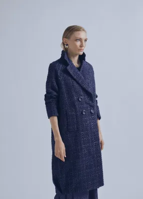 Lurex  effect tweed midi jacket