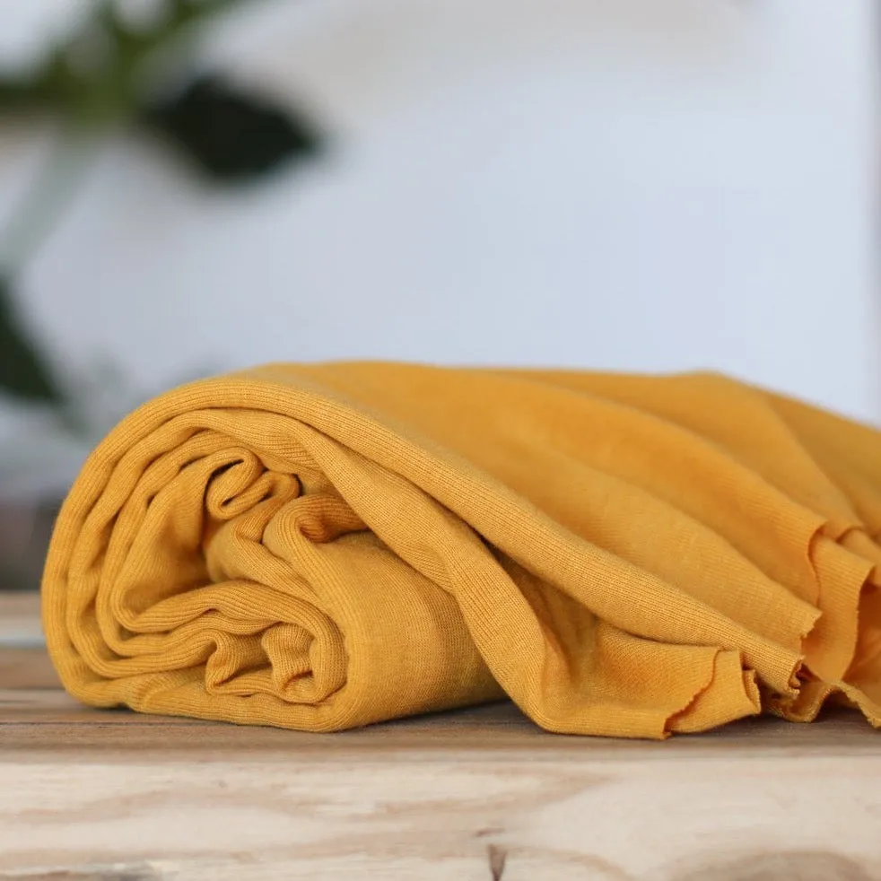 Meet MILK - Fine Rib Jersey Amber with TENCEL™ fibres