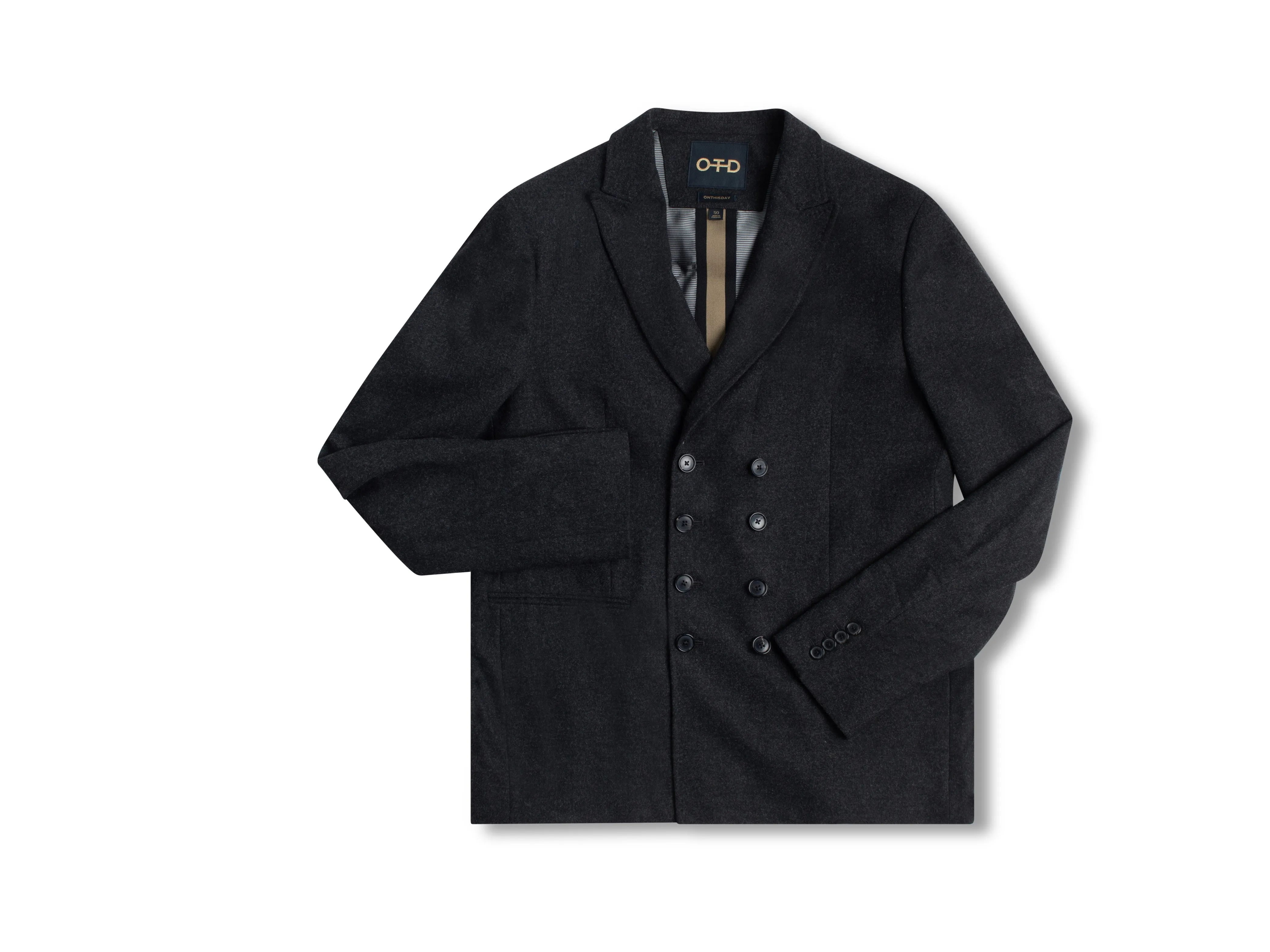 Multi-Button Peak Lapel Jacket