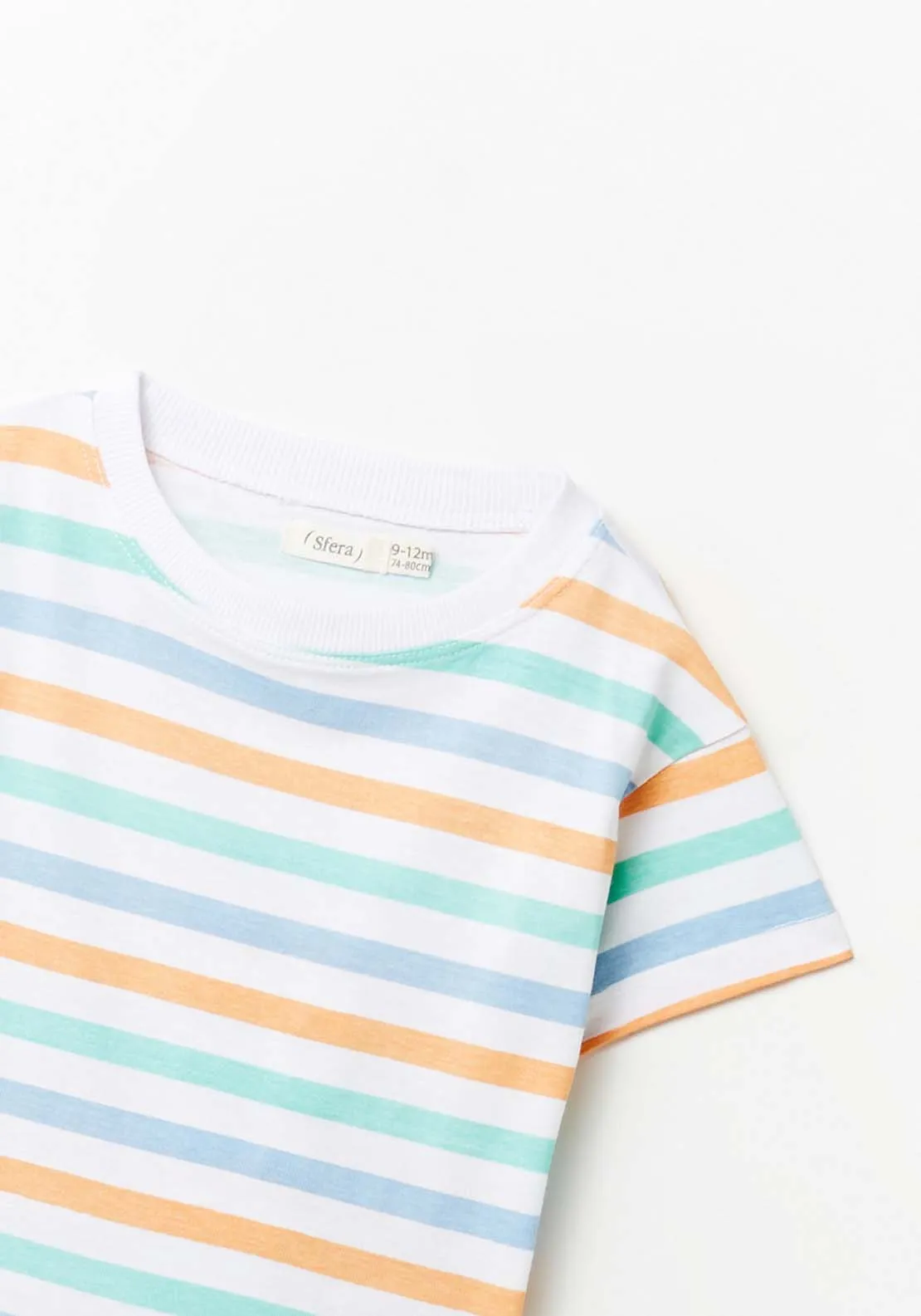 Multi Striped T-Shirts - Green