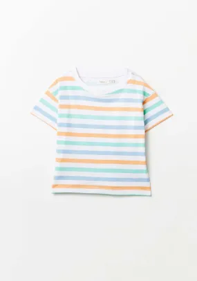 Multi Striped T-Shirts - Green