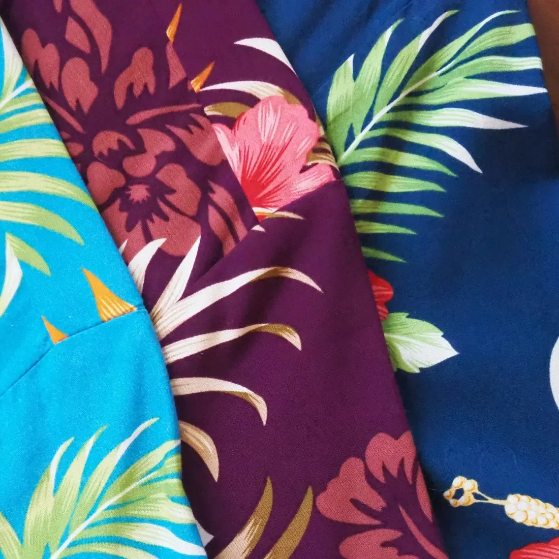 Passion Purple Hawaiian Rayon Fabric by the Yard