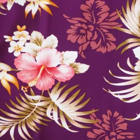 Passion Purple Hawaiian Rayon Fabric by the Yard