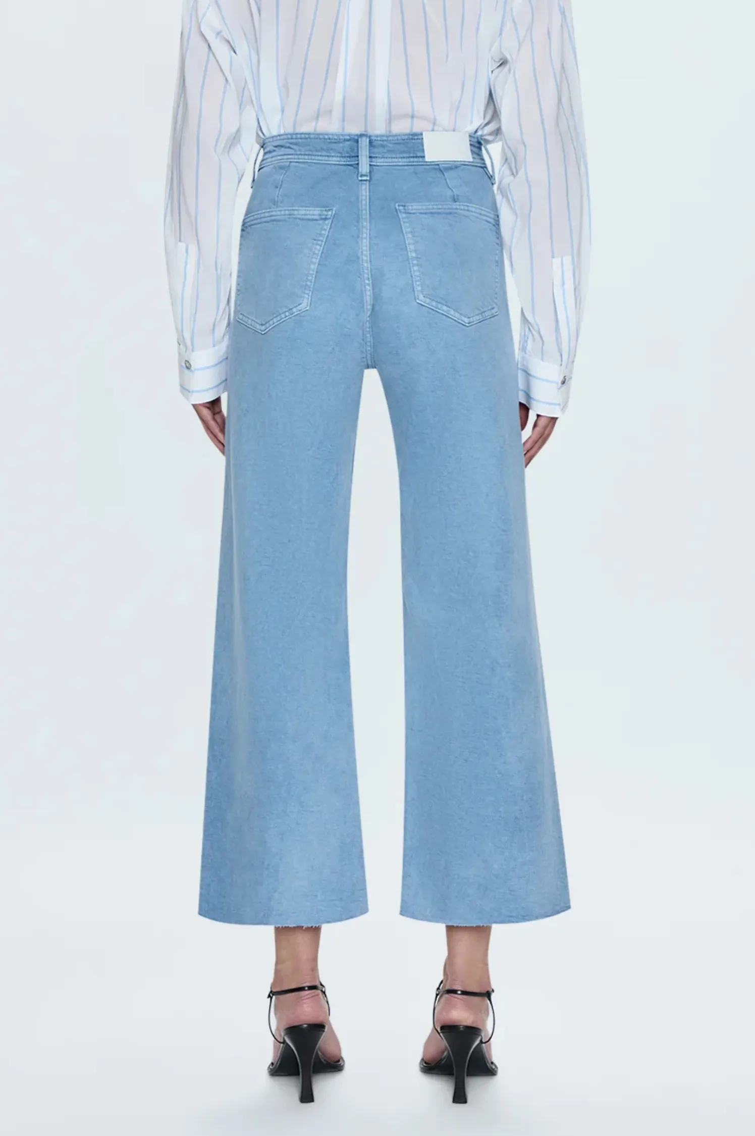 Penny High Rise Wide Leg Crop - Frost