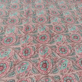 Pink mystery cotton cambric width 44 inches- Fabric per meter