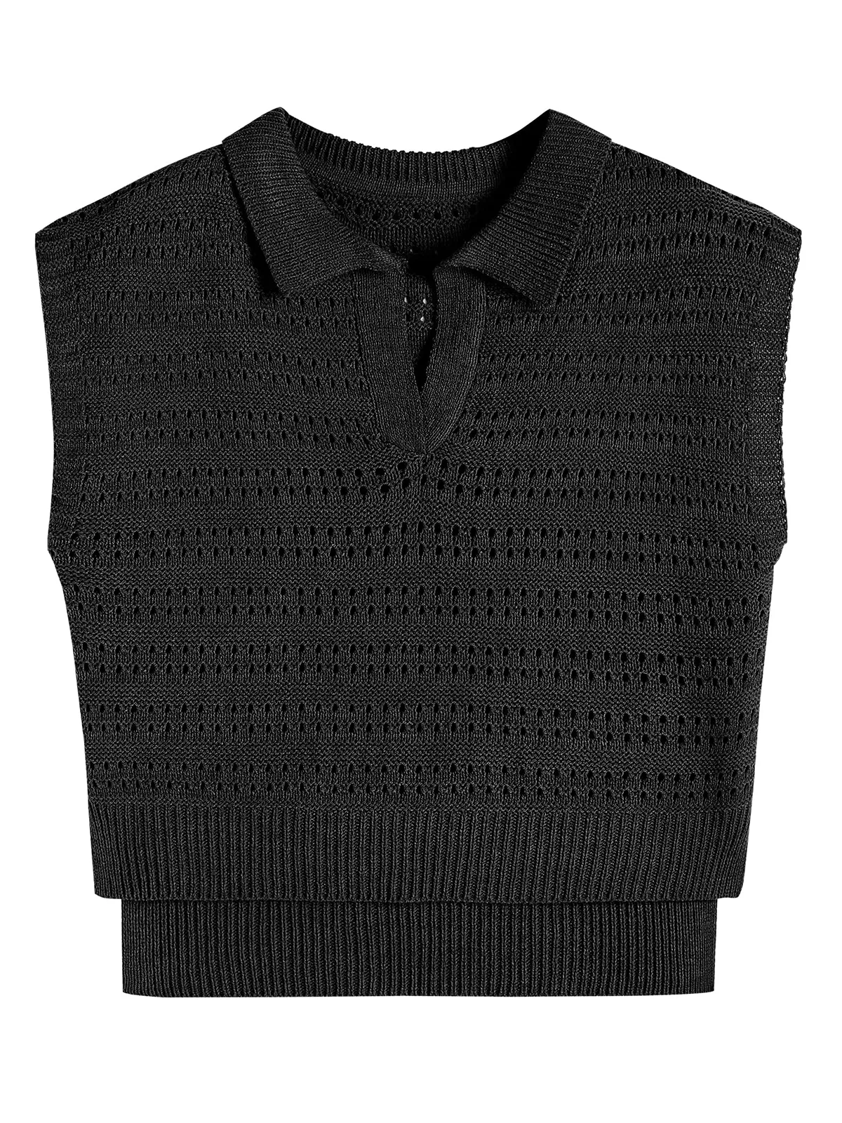 Polo Sleeveless V-Neck Knit Sweater