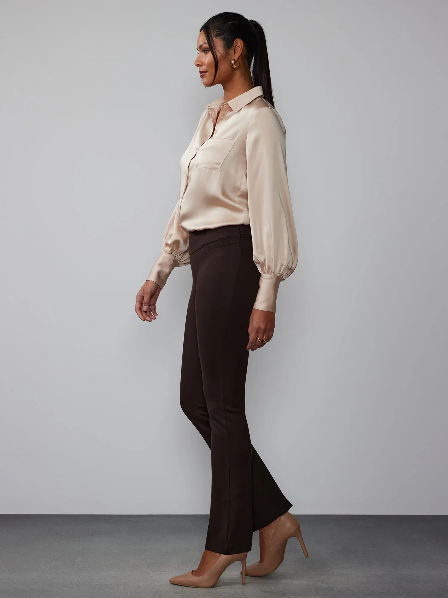 Ponte Bootcut High Rise Pant