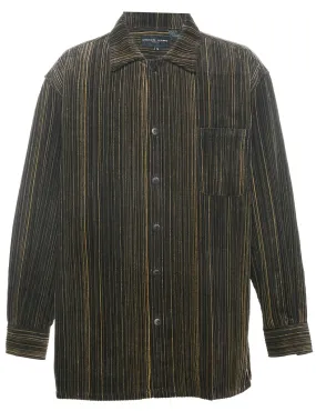 Striped Corduroy Fabric Shirt - XL