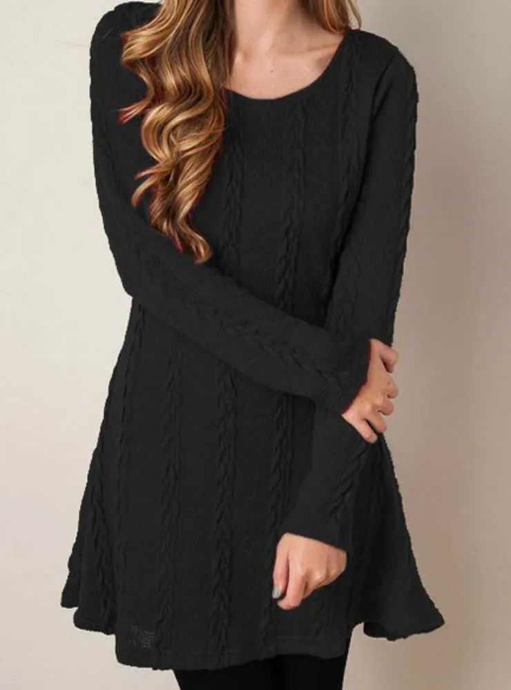 TastyHottie - Short Sweater Dress Female Autumn Winter Long Sleeve