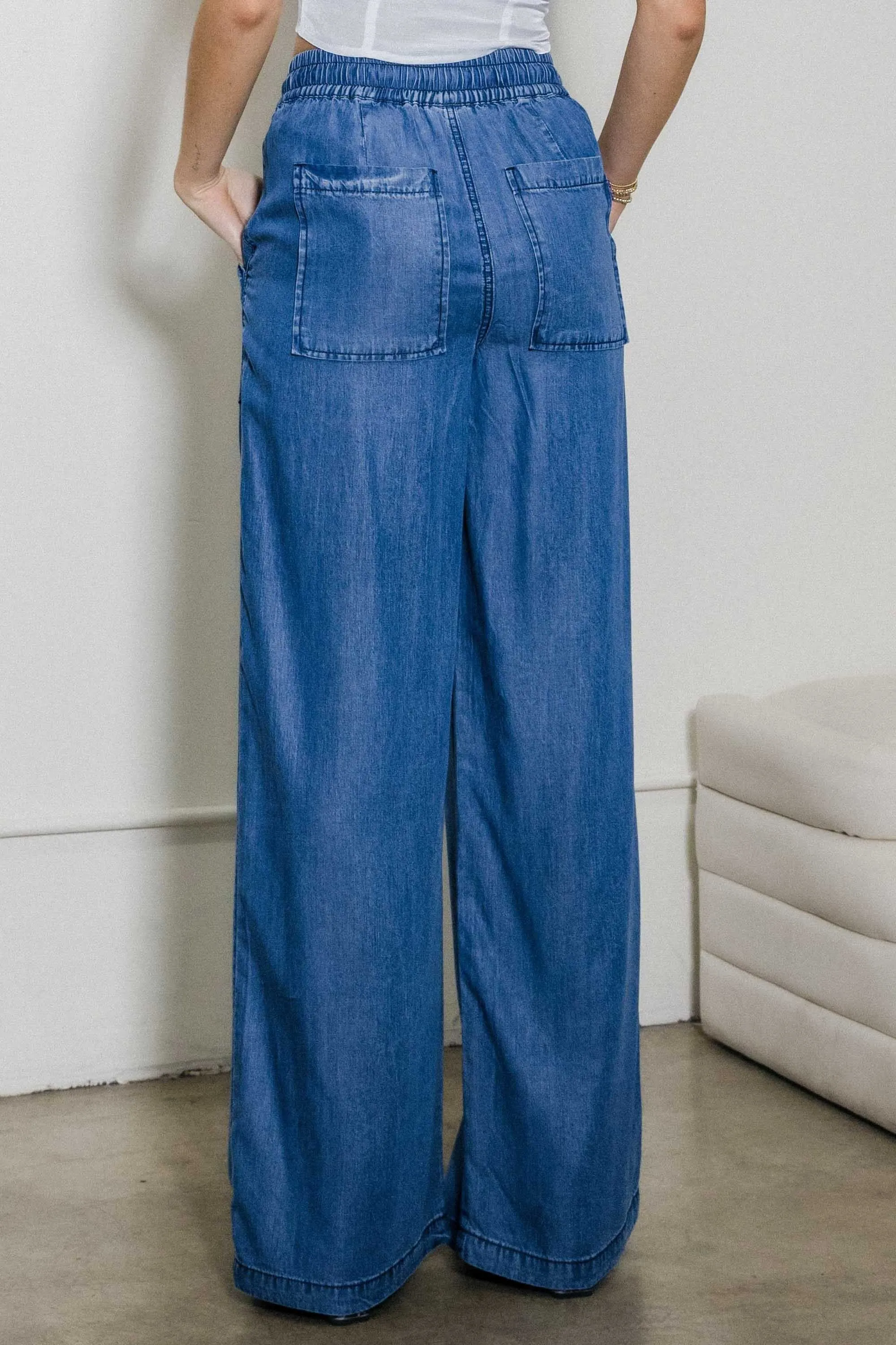 Tencel Straight Pants