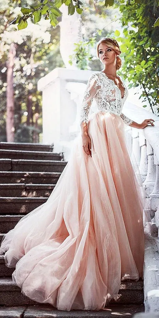 Tulle and Lace Prom Dresses Wedding Party Dresses Evening Dresses